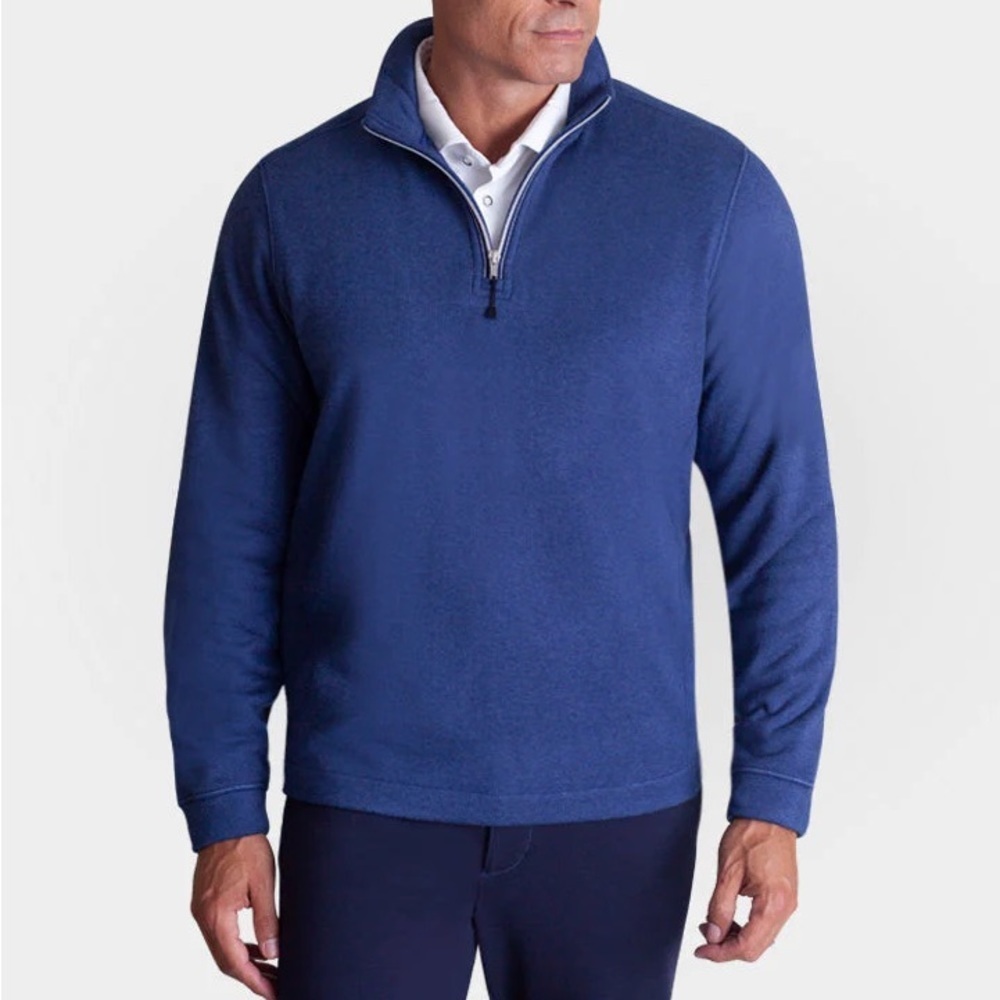 Buki Voey Quarter Zip Pullover Sweater in‎ Blue Men’s XXL
